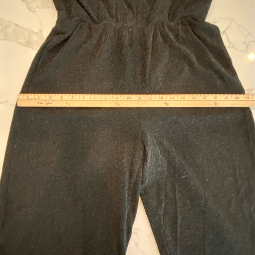 SSYS-Black Sleeveless Jumpsuit with Shimmer NWOT Size Medium - Picture 13 of 16